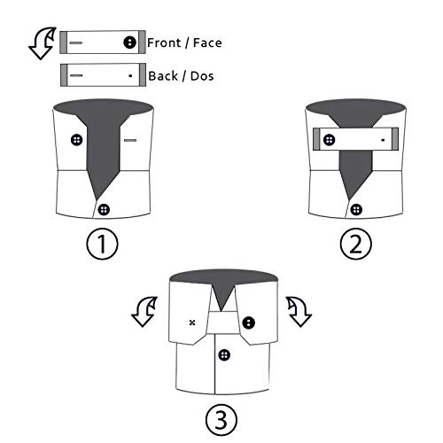 Nato Cuff - Enrolle Sus Mangas con Elegancia - No más dobladillos en Sus Camisas - Soporte para Mangas de Camisa - Puño elástico Antideslizante (Jonathan)