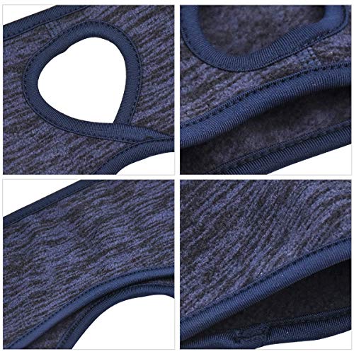 NATUCE Cinta Pelo Deporte 4 Piezas Diadema Deportiva para Hombres Mujeres Cinta Elastica Deporte Orejeras Térmico Invierno Pañuelo Cabeza para Fitness Running Yoga Ciclismo