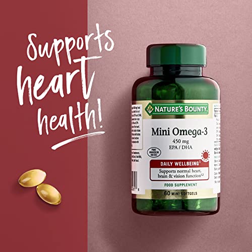 Nature's Bounty Mini Omega-3 450 mg EPA / DHA - 60 Cápsulas