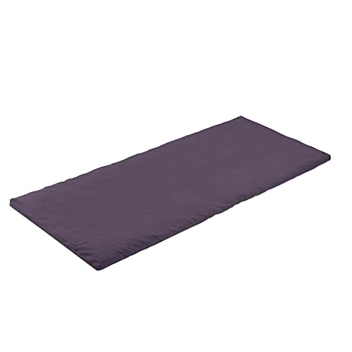 Navaris Colchoneta de meditación Grande - Cojín Plegable para meditar Yoga Relax - Esterilla de algodón Lavable de 200 x 80 CM - Almohada zafutón