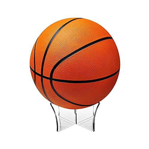 Ncheli 2 pcs Soporte para Balon,Base Universal para Soporte de Baloncesto acrílico Soporte de exhibición Soporte de Pelota oporte de Baloncesto Transparente para Balonmano,fútbol,Voleibol