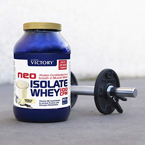 Neo Iso Whey 100CFM 900gr Vainilla. 100% aislado de proteina de suero. Sin grasas. Para dietas keto.