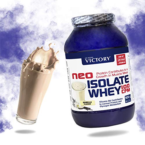 Neo Iso Whey 100CFM 900gr Vainilla. 100% aislado de proteina de suero. Sin grasas. Para dietas keto.