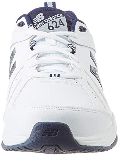 New Balance 624v5, Cross Trainer Hombre, Blanco (White), 41.5 EU