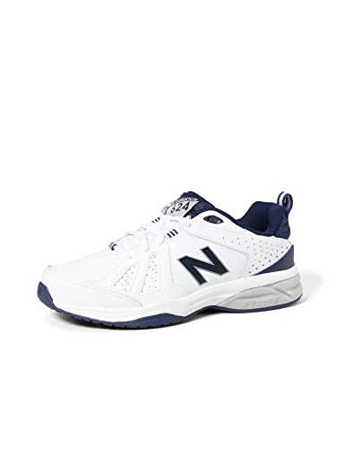 New Balance 624v5, Cross Trainer Hombre, Blanco (White), 41.5 EU