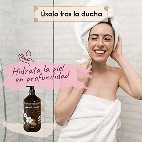 New Comfort Aceite de Almendras 100% Puro y Natural 1 Litro, Hidrata y Cuida Piel, Uñas y Cabello, con Vitamina e, Prensado en Frío, Marrón, 1000 Mililitros