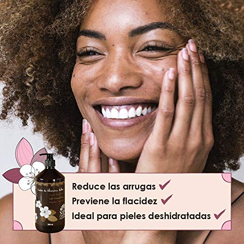 New Comfort Aceite de Almendras 100% Puro y Natural 1 Litro, Hidrata y Cuida Piel, Uñas y Cabello, con Vitamina e, Prensado en Frío, Marrón, 1000 Mililitros