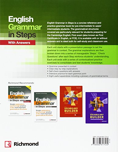 NEW ENGLISH GRAMMAR IN STEPS BOOK WITH ANSWERS - 9788466817530