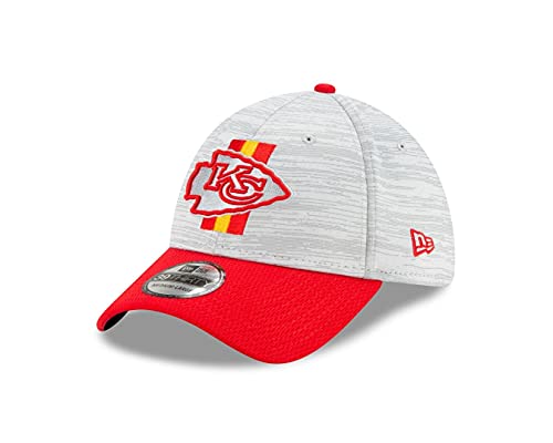 New Era Kansas City Chiefs - 39Thirty Stretch Cap - NFL 2021 Training - Dolphin Grey/Red - M - L