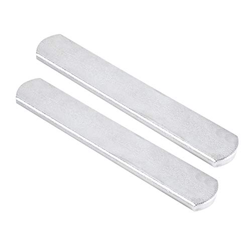 Nicoone Chaleco lastrado con placas de acero – 2 unidades de placas de acero chapadas para chaleco de peso adaptado y protector de espinilleras