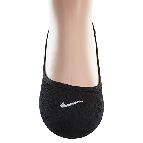 NIKE 3PPK Women Lightweight Footi Calcetines, Mujer, Negro/Blanco, 38-42/M