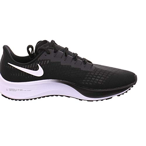 Nike Air Zoom Pegasus 37, Running Shoe Hombre, Black White, 44.5 EU