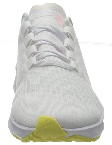 Nike Air Zoom Pegasus 37, Running Shoe Mujer, White Lt Zitron BRT Mango, 39 EU