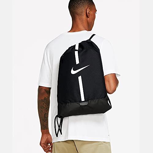 NIKE Bolsa de Gimnasio Academy Mochila, Unisex Adulto, Negro/Negro/Blanco, MISC