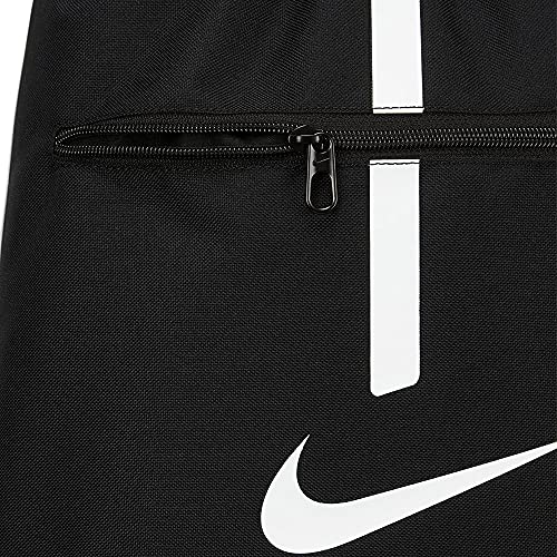 NIKE Bolsa de Gimnasio Academy Mochila, Unisex Adulto, Negro/Negro/Blanco, MISC