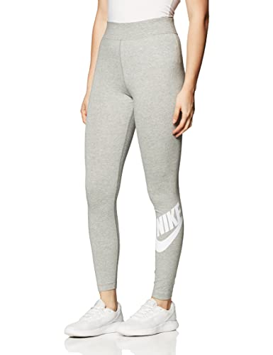 NIKE CZ8528 W NSW ESSNTL GX HR LGGNG FTRA Leggings Women's dk Grey Heather/White XS