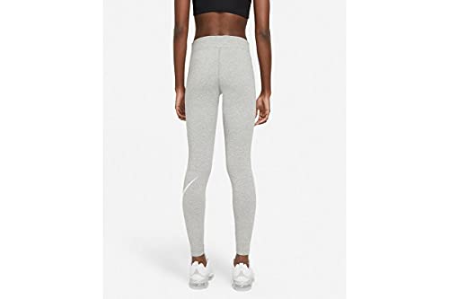 NIKE CZ8530-063 W NSW ESSNTL LGGNG Swoosh MR Leggings Womens dk Grey Heather/(White) M