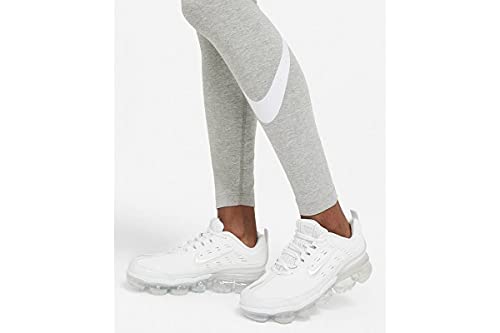 NIKE CZ8530-063 W NSW ESSNTL LGGNG Swoosh MR Leggings Womens dk Grey Heather/(White) M