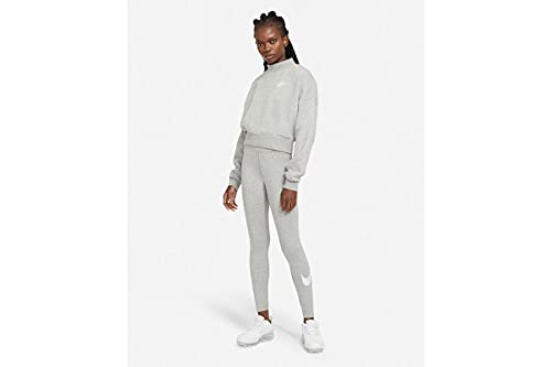 NIKE CZ8530-063 W NSW ESSNTL LGGNG Swoosh MR Leggings Womens dk Grey Heather/(White) M