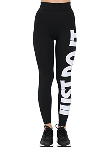 NIKE CZ8534 W NSW ESSNTL GX HR LGGNG JDI Leggings Women's Black/White XL