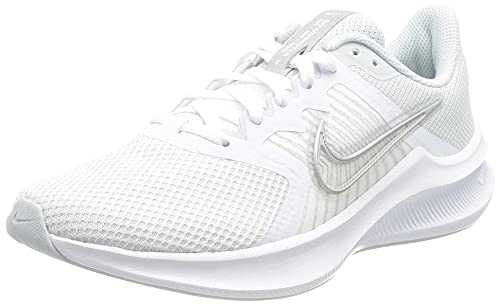 Nike Downshifter 11, Zapatillas para Correr Mujer, White Mtlc Silver Pure Platinum Wolf Grey, 38 EU