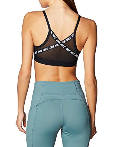 NIKE Indy Sports Bra, Black/White, XL Womens