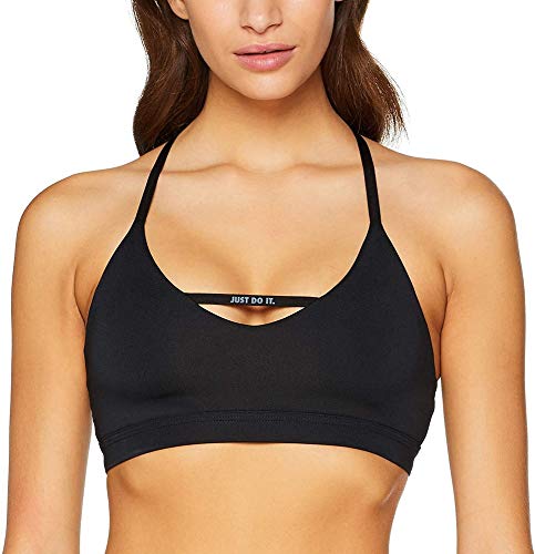 NIKE Indy Sports Bra, Black/White, XL Womens