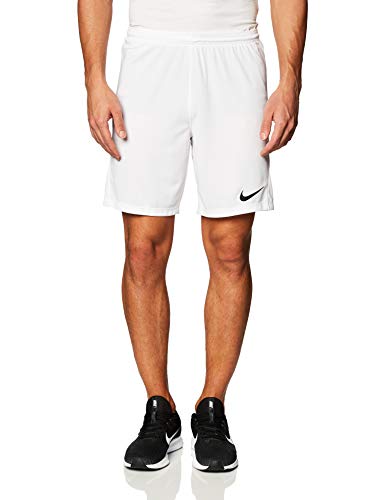 Nike M NK Dry Park III Short Nb K - Pantalones Cortos de Deporte, Hombre, Blanco (White/ Black), L