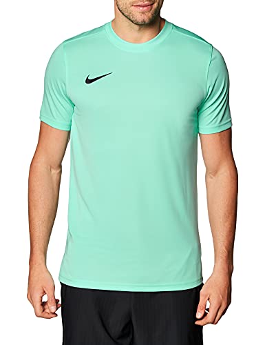 Nike M Nk Dry Park Vii Jsy Ss - Camiseta De Manga Corta Hombre, Azul (Hyper Turq/ Black), L, Unidad