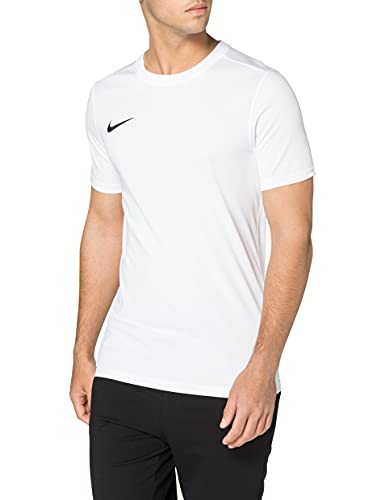 Nike M Nk Dry Park VII JSY SS Camiseta de Manga Corta, Hombre, Blanco (White/Black)