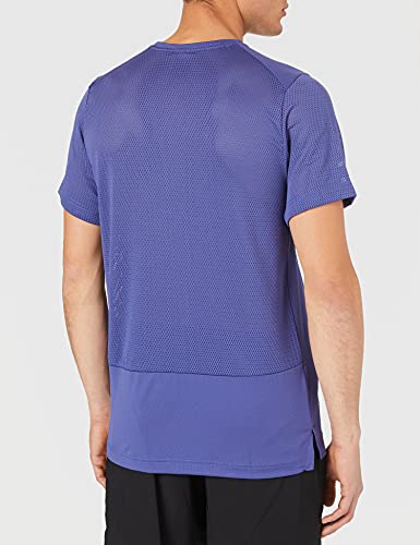 NIKE M NK Top SS SC T-Shirt, dk Purple Dust/(Midnight Navy), Mens