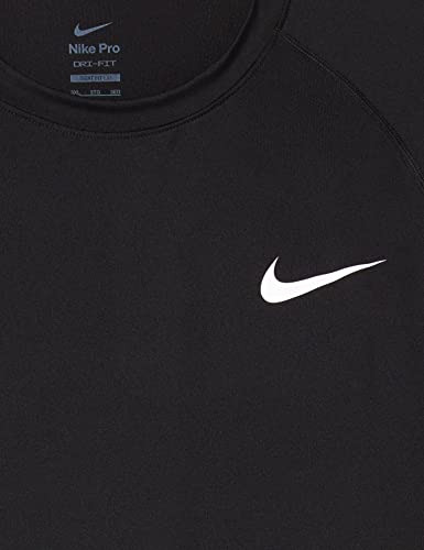 NIKE M NP DF Tight Top LS Sudadera, Blanco/Negro, XXXXL para Hombre