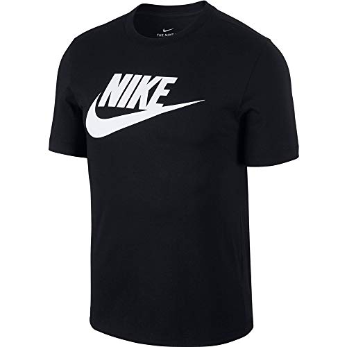 NIKE M NSW tee Icon Futura Camiseta de Manga Corta, Hombre, Black/White