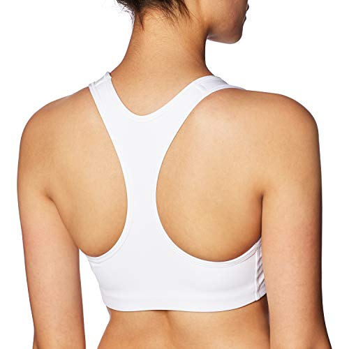 NIKE Med Non Pad Bra Sujetador de Deporte, Mujer, White/(Black), XS