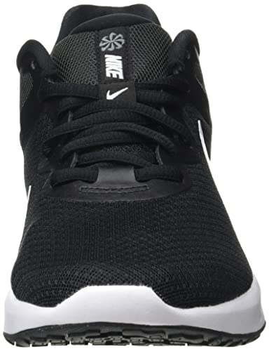 Nike Revolution 6, Road Running Shoe Mujer, Black White Dk Smoke Grey Cool, 40 EU