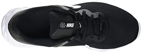 Nike Revolution 6, Road Running Shoe Mujer, Black White Dk Smoke Grey Cool, 40 EU