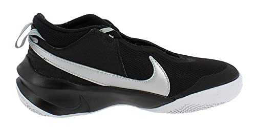 Nike Team Hustle D 10 GS, Zapatillas Deportivas, Black Mtlc Silver Volt White, 38.5 EU