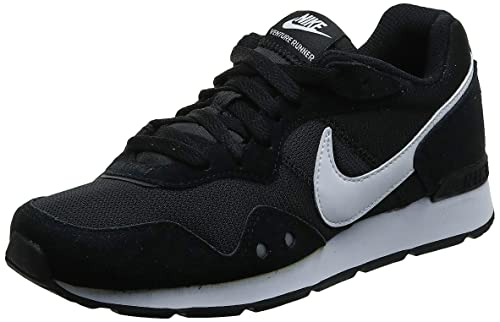 NIKE Venture Runner, Zapatillas Hombre, Negro (Black/White/Black), 43 EU