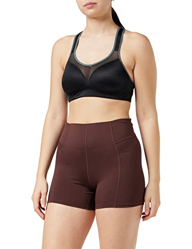 NIKE W NK Dry Short Vinyasa Pantalones Cortos de Deporte, Mujer, el Dorado/Black, L