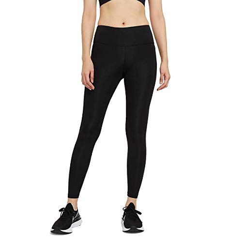 NIKE W NK Epic Fast TGHT Leggings, Womens, Black/(Reflective silv), S