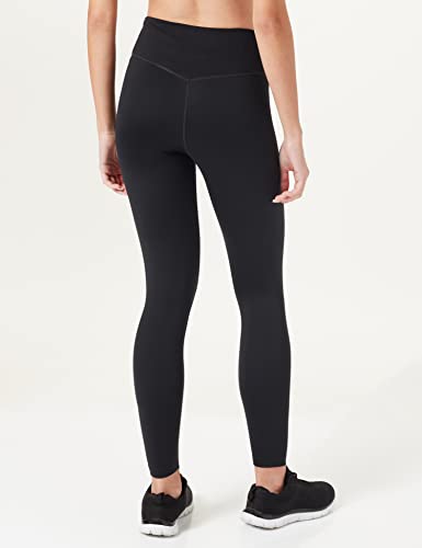 NIKE W One MR TGHT 2.0 Leggings, Black/(White) L para Mujer (DD0252-010)