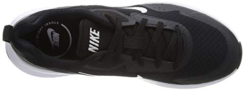 Nike Wearallday - Zapatillas, Mujer, Negro (Black/White), 36.5 EU