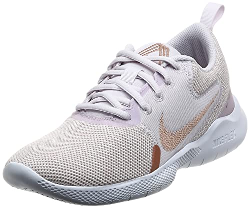 Nike Wmns Flex Experience RN 10, Zapatillas para Correr Mujer, Champagne MTLC Red Bronze LT Violet White, 39 EU