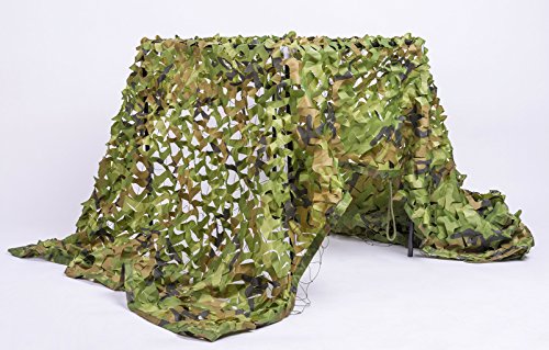 NINAT Red de Camuflaje Woodland 1.5M x 4M para la Caza Redes de Camuflaje Militar el Camuflaje Cubre Objetos Decorar Acampar y Dar Sombra