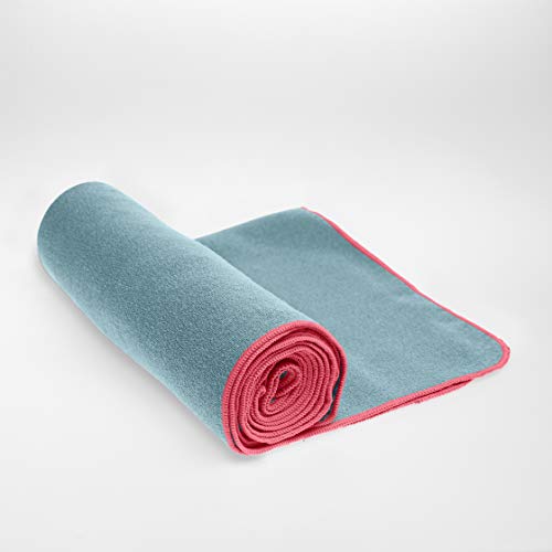 NirvanaShape ® Toalla de Yoga Antideslizante | Toalla de Hot Yoga con Botones Antideslizantes | Toalla de Yoga higiénica de Microfibra [ 185 x 63 cm ]