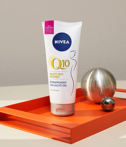 NIVEA Q10 Multi Power 5in1 Gel-Crema Anticelulítico + Reafirmante (1 x 200 ml), gel en crema para reducir los signos de celulitis, crema anticelulítica y cuidado corporal