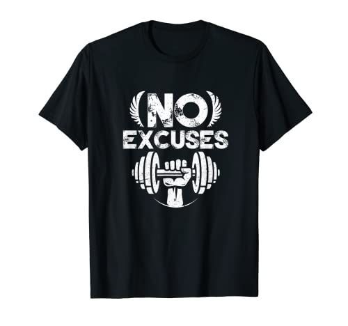 No hay excusas divertido culturismo gimnasio entrenamiento Camiseta