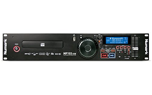 Numark MP103USB - Reproductor de CD y USB para Montaje en Rack con Controles de Pitch y Master Tempo, Entradas/Salidas para Óptima Funcionalidad y Compatibilidad con CD y MP3 CD