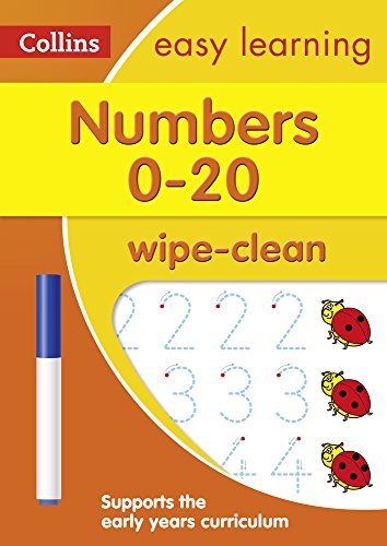 Numbers 0-20 Age 3-5 Wipe Clean Activity Book: Ideal for home learning (Collins Easy Learning Preschool)