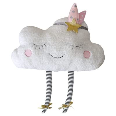 Nunubee Almohada Acolchada En Forma De Nube Juguete para Niños Material De Felpa Decoración De Jardín De Infantes Almohada Sala De Estar Sofá Decoración De Oficina, Nube 40 * 50 Cm